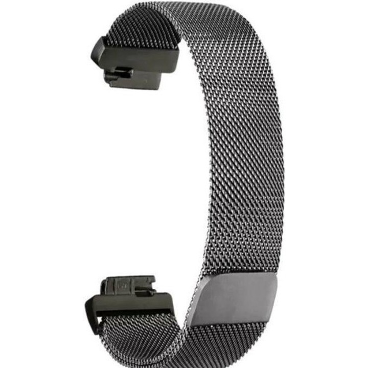 Bratara fitness TOPP pentru smartband Fitbit Inspire, gri, ajustabila, rezistenta la apa