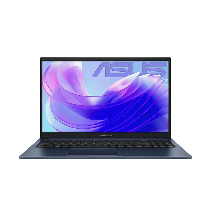 Asus VivoBook X15 Laptop, Intel Core 5 120U, 8GB Memória, 512GB SSD, 15.6" FullHD kijelző, Kék, Magyar billentyűzet, Böngésző, Vírusirtó, Windows 11 Pro