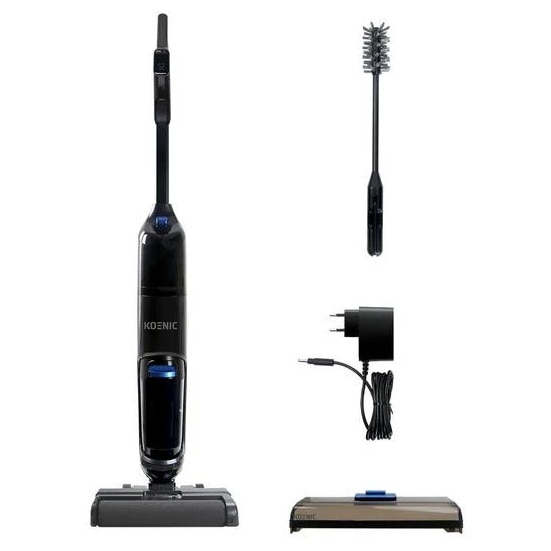 Aspirator vertical, Koenic, KVRWD 21625, 180W, functie mop, 32 minute autonomie, negru