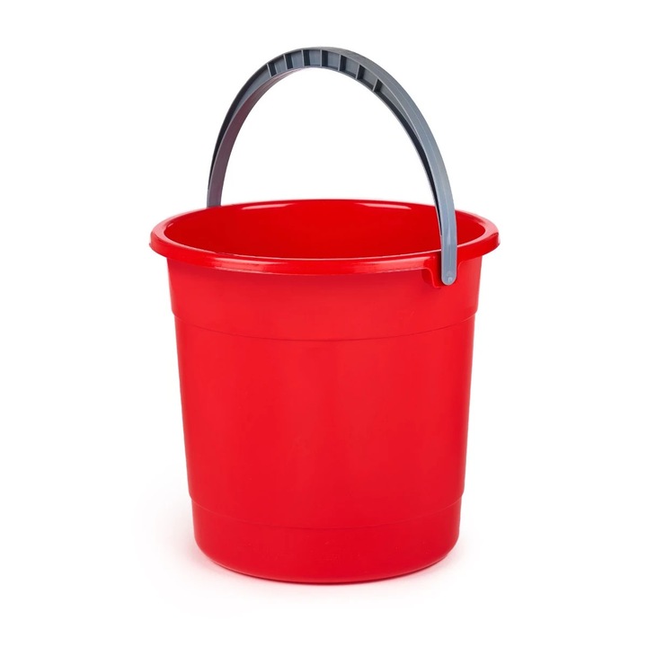 Galeata din plastic Alisan, rotunda, 10 L, diverse culori