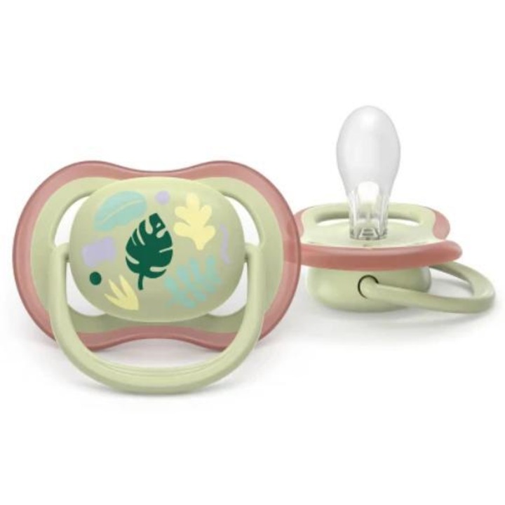 Suzete, Silicon, Ultra Air AVENT 6-18 luni, set 2 bucati, multicolor