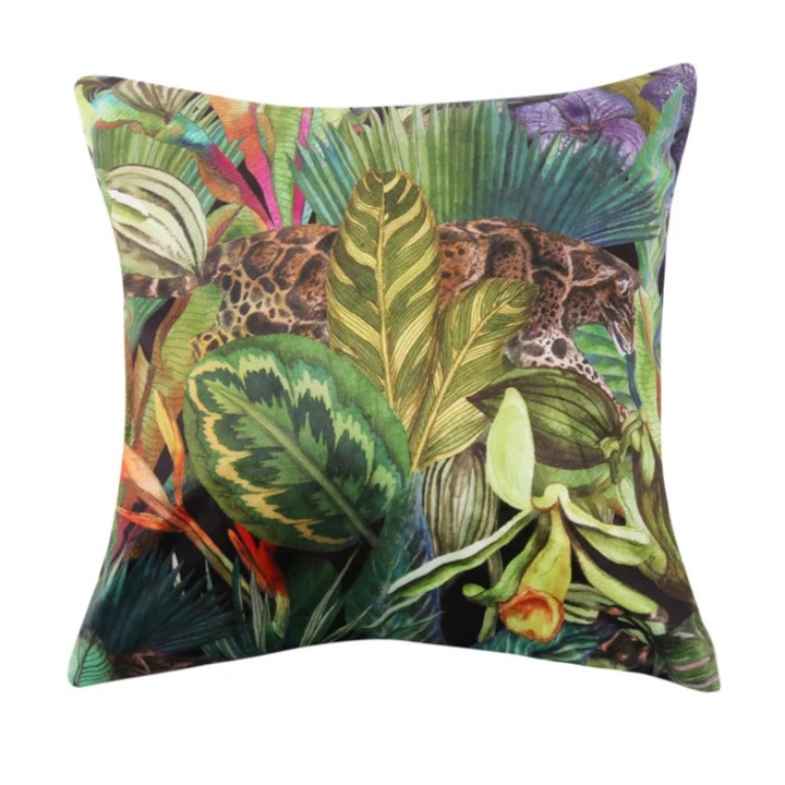 Perna decorativa, Caressa, TL062153, poliester, multicolor, 45 x 45 cm