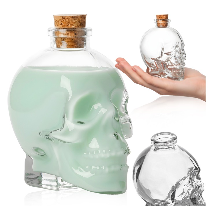 SuperButelki Üveg, Hermetikus Zárás, Házi Likőröknek, Bornak, Tökéletes Ajándék Ötlet, Átlátszó, 9.3 x 5.7 cm