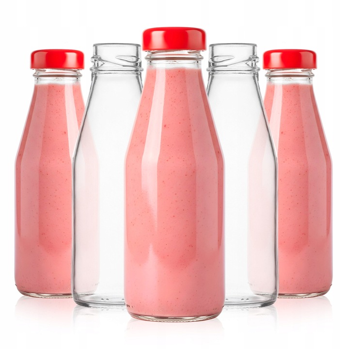 Set De Sticle Cu Capace, SuperButelki, Inchidere Etansa, Alegere Ecologica, Design Minimalist, Pentru Lichioruri De Casa, Pentru Vin, Ideea Perfecta De Cadou, 15.4 x 5.2 cm, Multicolor, 5 Buc