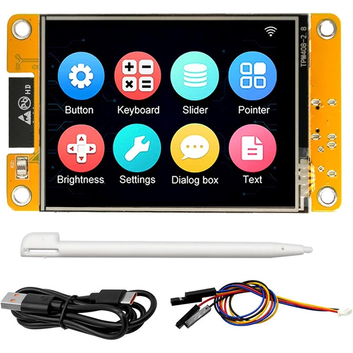 Placa dezvoltare Duueyct 2.8" TFT LCD 240x320 pixeli, UART/SPI/I2C, Wi-Fi/Bluetooth, LVGL