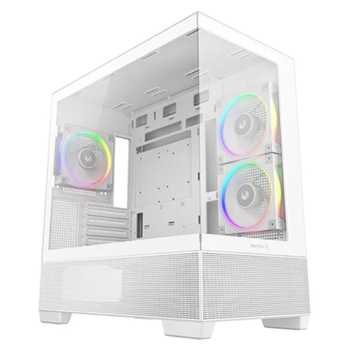 Carcasa DeepCool CG380 3F, Middle Tower, Alb, Fara sursa