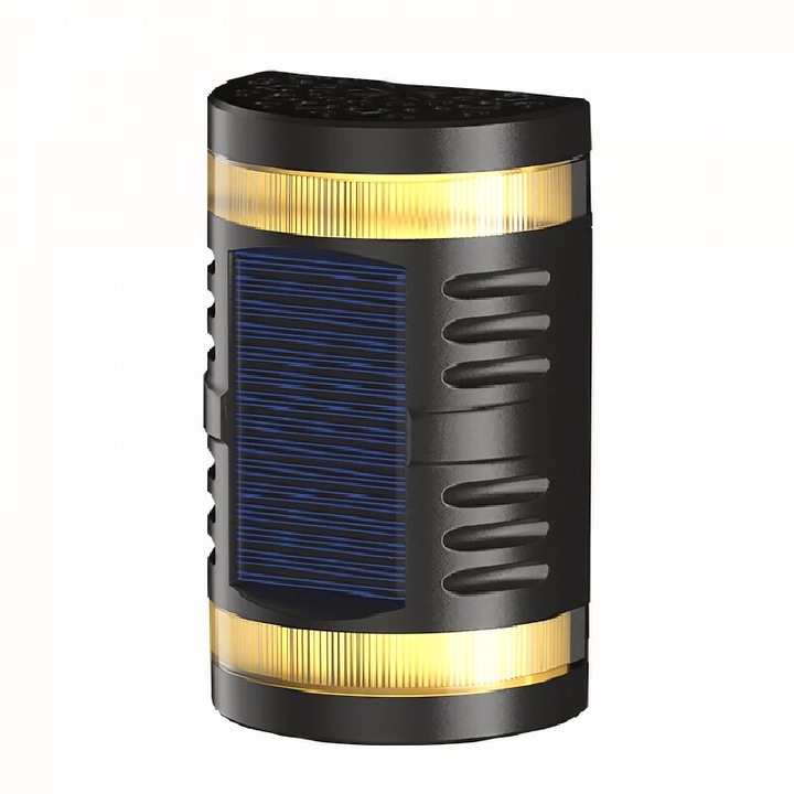 Lampa solara, Led decorativa cu lumina bidirectionala, Ip65, 1.2v, 600mah, 15.1 x 9 6 cm, Material abs, Multicolor, Rezistent intemperii