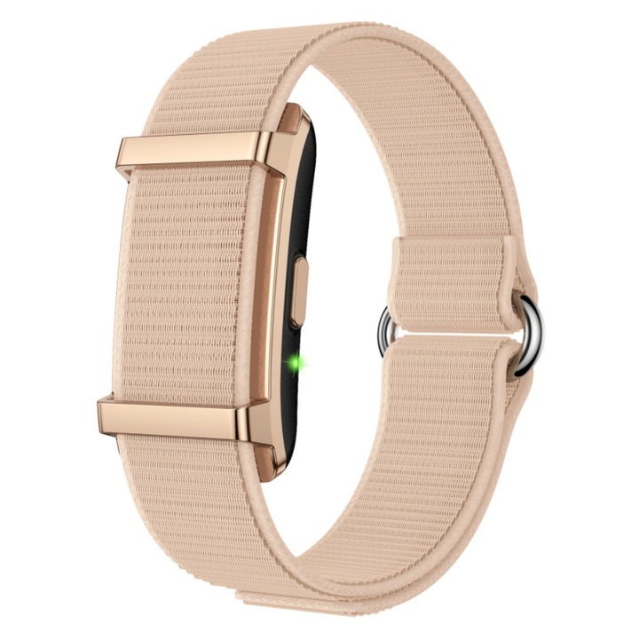 Смарт фитнес гривна без екран Модел Y25, с функции за уведомяване при повикване, мониторинг на пулс, SpO2, телесна температура, сън и менструален цикъл за женско здраве, 30 дни автономност, водоустойчивост IP68, златист