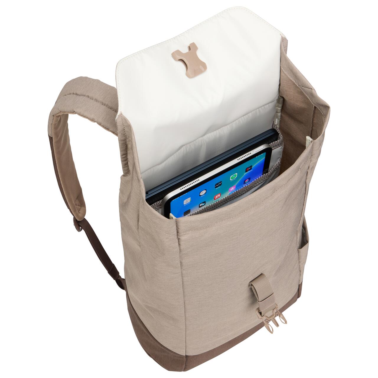 Rucsac urban cu compartiment laptop, Thule, Lithos, 16L, Nuanced Brown