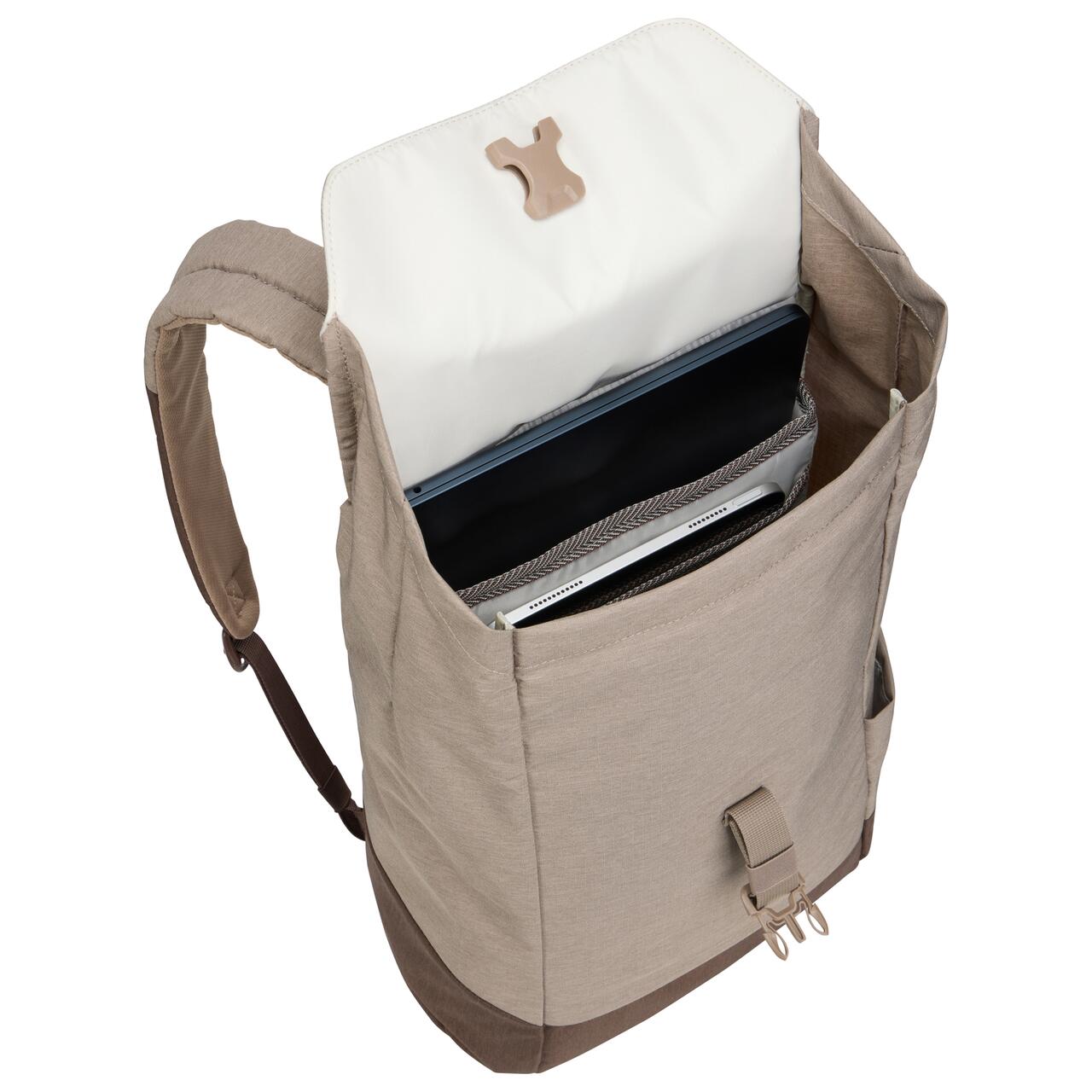 Rucsac urban cu compartiment laptop, Thule, Lithos, 16L, Nuanced Brown