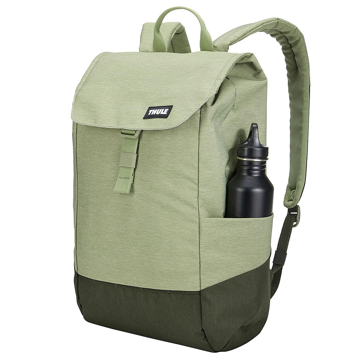 Rucsac urban cu compartiment laptop, Thule, Lithos, 16L, Quiet green