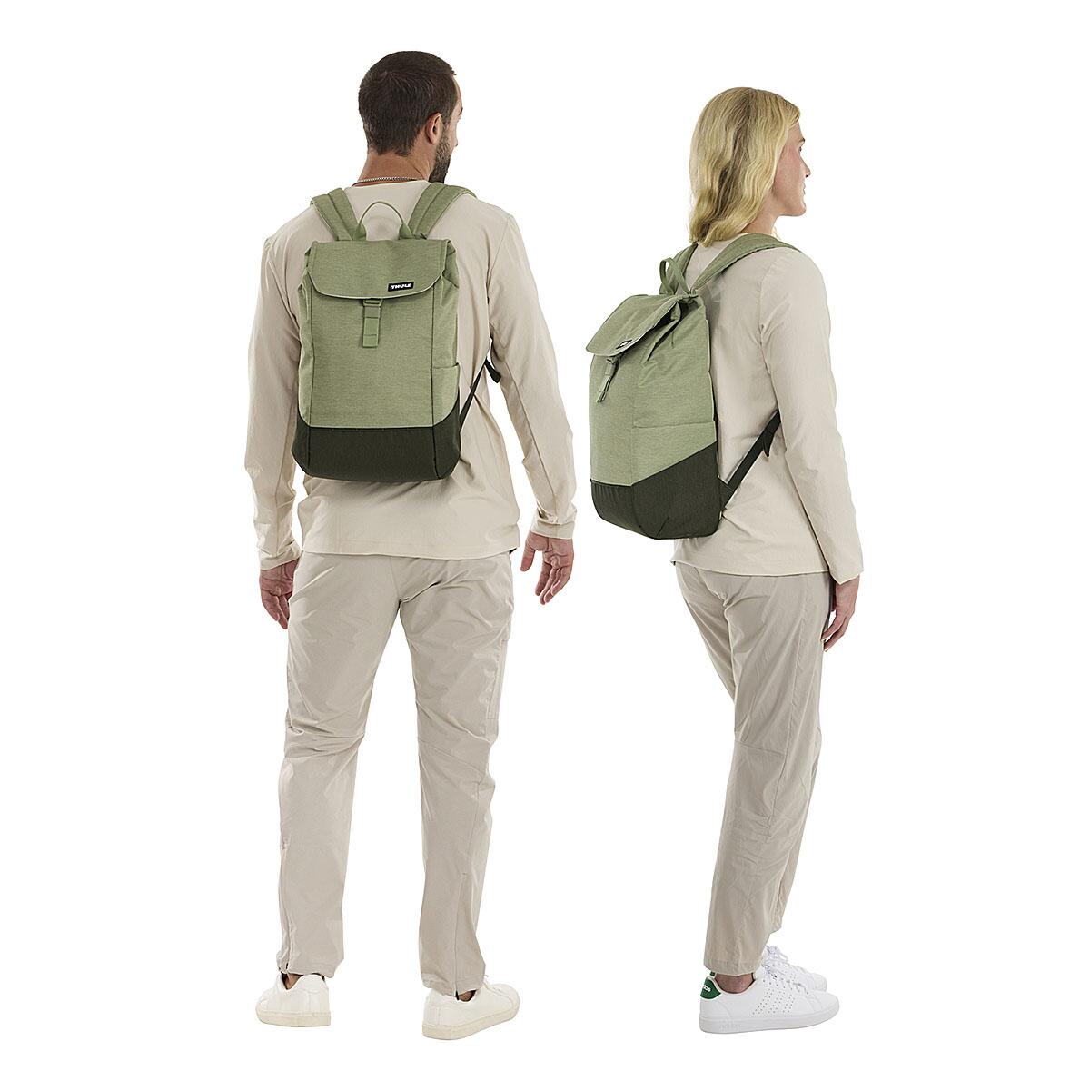 Rucsac urban cu compartiment laptop, Thule, Lithos, 16L, Quiet green