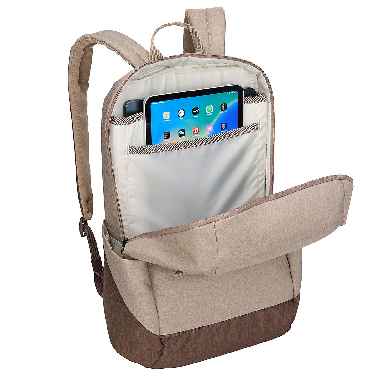 Rucsac urban Thule Lithos, 20L, maro nuanțat, compartiment laptop 16 inch, dimensiuni 31x19x46cm