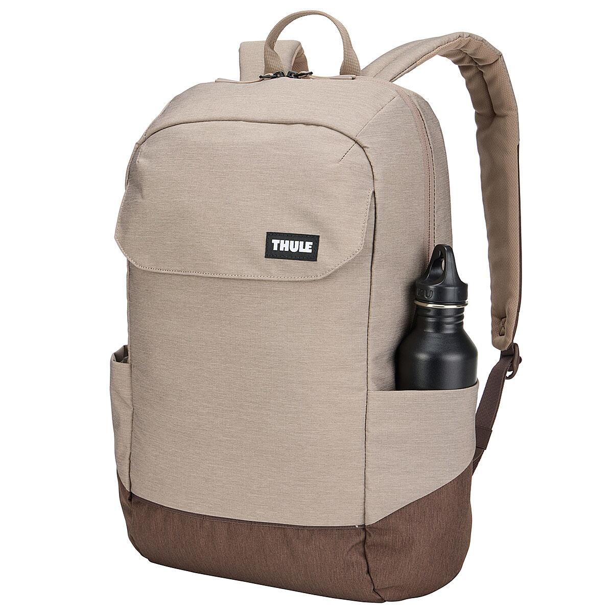 Rucsac urban Thule Lithos, 20L, maro nuanțat, compartiment laptop 16 inch, dimensiuni 31x19x46cm