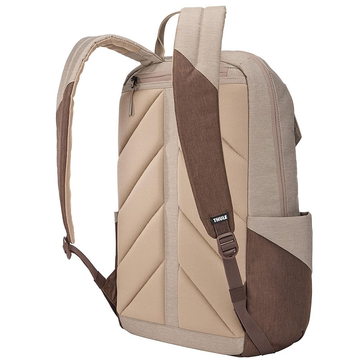 Rucsac urban Thule Lithos, 20L, maro nuanțat, compartiment laptop 16 inch, dimensiuni 31x19x46cm
