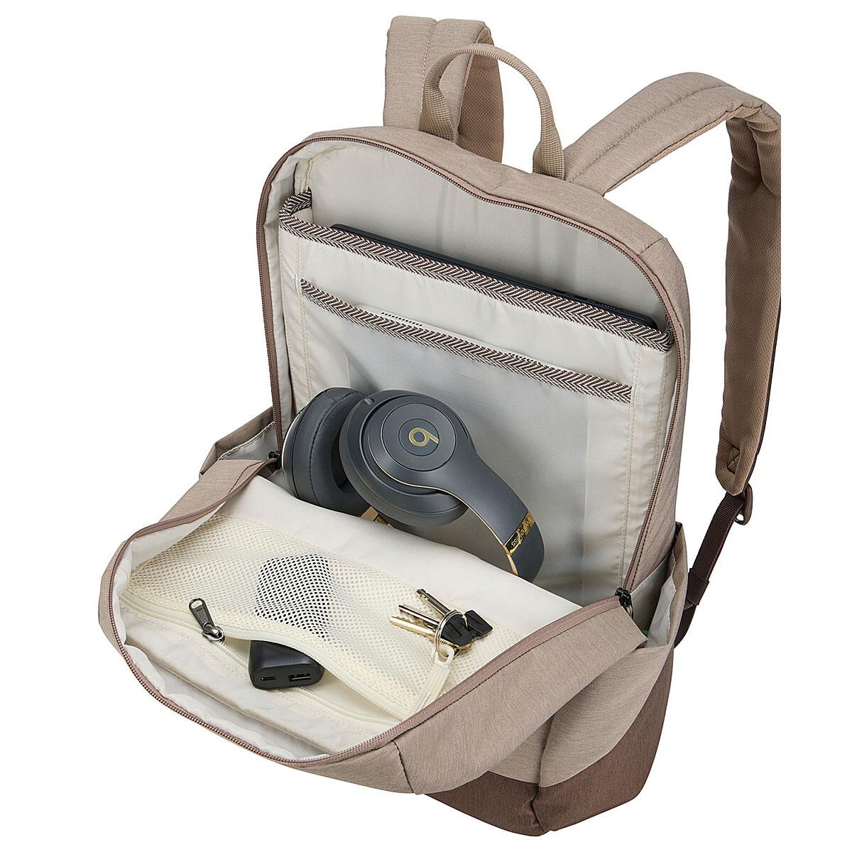 Rucsac urban Thule Lithos, 20L, maro nuanțat, compartiment laptop 16 inch, dimensiuni 31x19x46cm