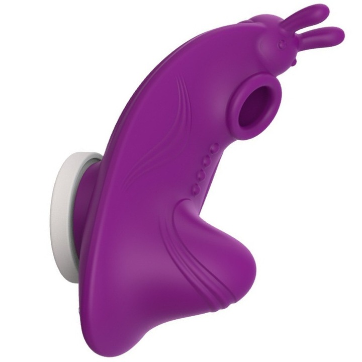 Hordozható vibrátor, 2 az 1-ben vibrátor, csikló szívás, hüvelyi stimuláció, nőknek, szexjáték, vízálló, lila, két személyes interakció, Több forgatókönyvhöz alkalmas, Diszkrét és csendes