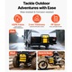 Canistră combustibil 19L, galben, rezervor transportabil, cu furtun de turnare 20mm, dimensiuni 340x230x385mm