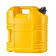 Canistră combustibil 19L, galben, rezervor transportabil, cu furtun de turnare 20mm, dimensiuni 340x230x385mm