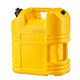 Canistră combustibil 19L, galben, rezervor transportabil, cu furtun de turnare 20mm, dimensiuni 340x230x385mm