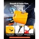Canistră combustibil 19 L, galben, set 2, debit 15 L/min, design plat portabil
