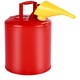 Bidon benzina de siguranta, 19 L, capac cu inchidere automata, opritor de flacara inoxidabil, rosu, 292x423mm