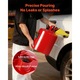 Bidon benzina de siguranta, 19 L, capac cu inchidere automata, opritor de flacara inoxidabil, rosu, 292x423mm