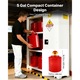 Bidon benzina de siguranta, 19 L, capac cu inchidere automata, opritor de flacara inoxidabil, rosu, 292x423mm