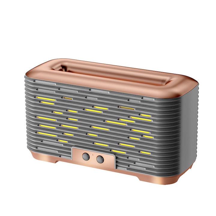 USB ultrahangos aromaterápiás atomizáló, mozdony, éjszakai fénnyel, aromaterápiás párásító, csendes, nagy kapacitású