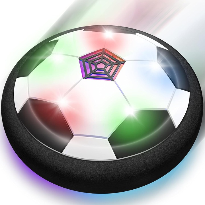 Minge fotbal cu LED HERUSI, 18.2x18.2x7.2cm, multicolor, interactiva