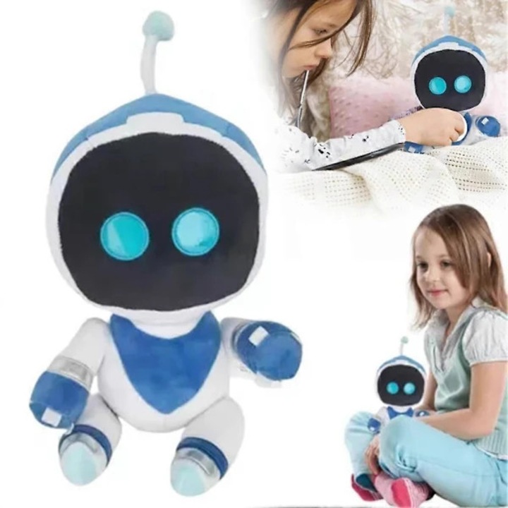 Astro Bot plüssjáték, puha, 25cm, fehér