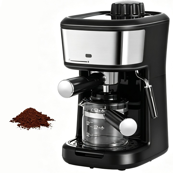 Aparat de cafea cu capsule DeLonghi Nespresso® EN267.BAE CitiZ&Milk cu spuma de lapte, 1260W, 19 bar, rezervor de apa 1 litru, Negru