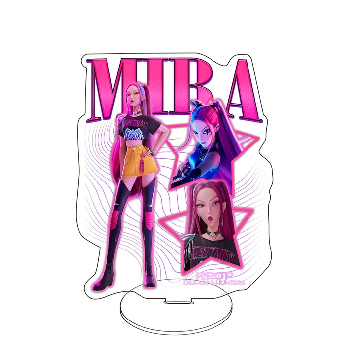 Figurina acrilica K-POP Witch Hunter Girls, dubla fata, 15cm