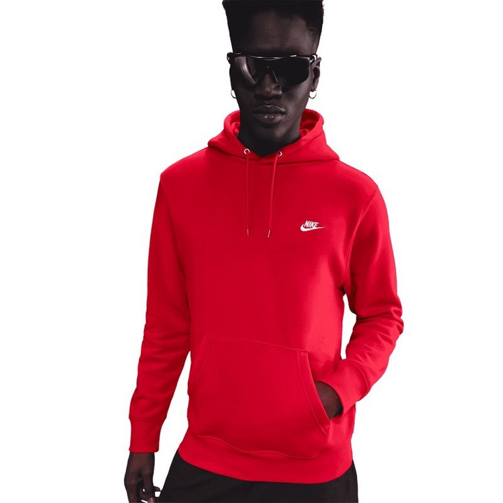 Hanorac Nike pentru Barbati, m nk club bb po hoodie, FN3859-657, XS INTL, Rosu