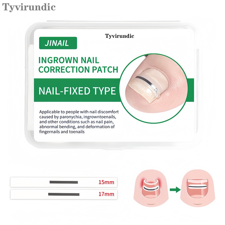 Tratament unghii, Tyvirundic, corector unghii incarnate, metalic argintiu