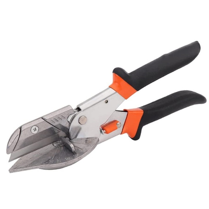 Foarfece unghiulare pentru taiat, unghi 45-135, portocaliu, 22x10cm