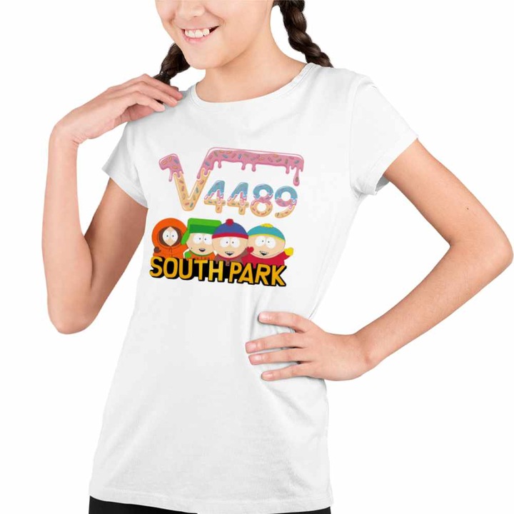 Tricou Copii Fete Six Seven South Park 4489 Radical, Fehér