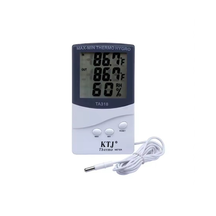 Stație Meteo, senzor intern și extern, display LCD, multicolor