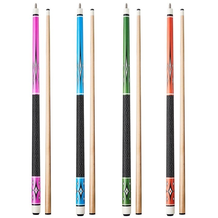 Set tacuri de biliard, artar canadian, lungime 147.3 cm, greutăți diferite 510g/538g/566g/595g