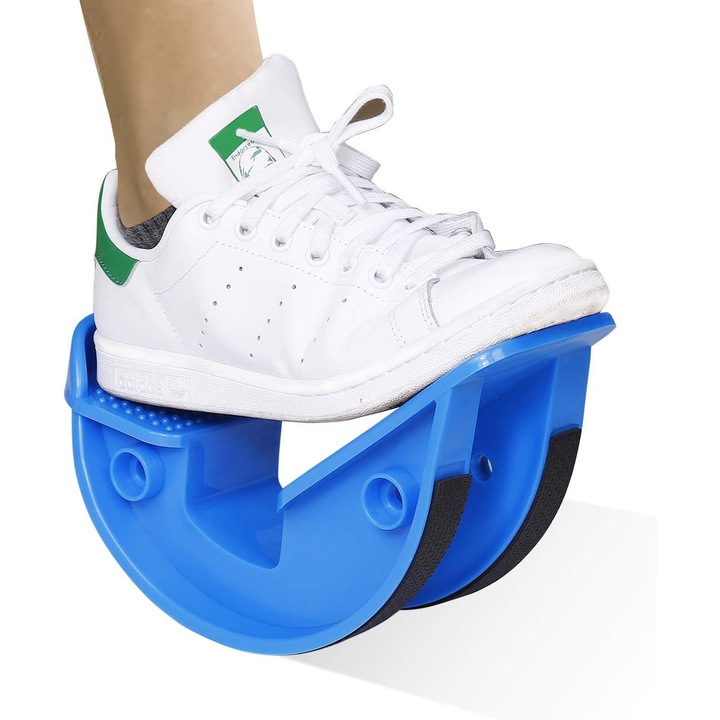 Dispozitiv stretching picioare HERUSI albastru, ABS, antiderapant, 30x15cm