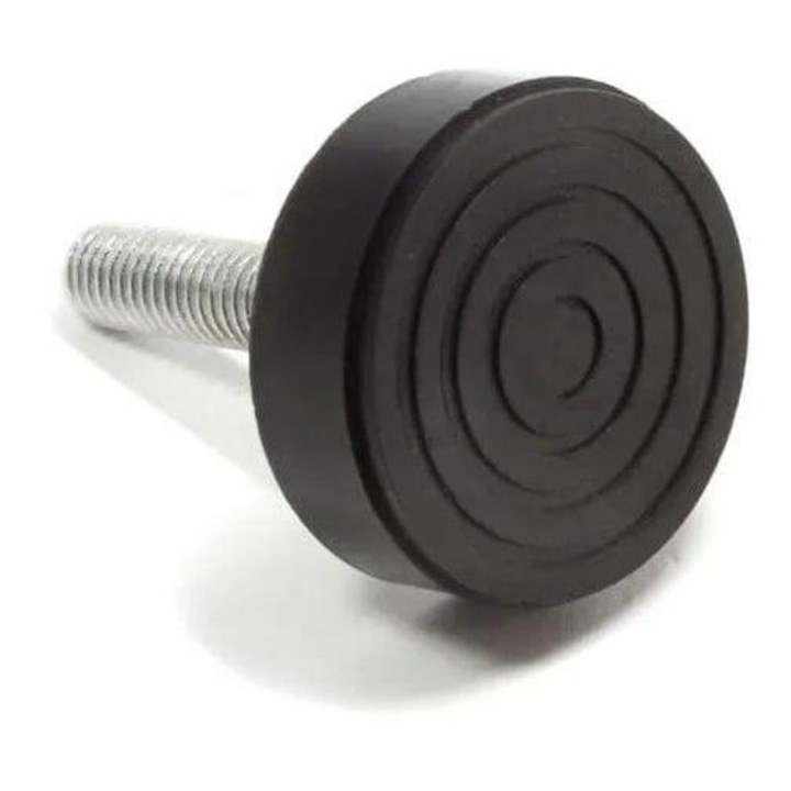 Picior universal cu filet M8 pentru maşini de spălat, cauciuc, ergonomic, rezistent, set 2 bucăți