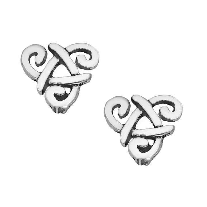 Cercei molde celtic triunghi din argint