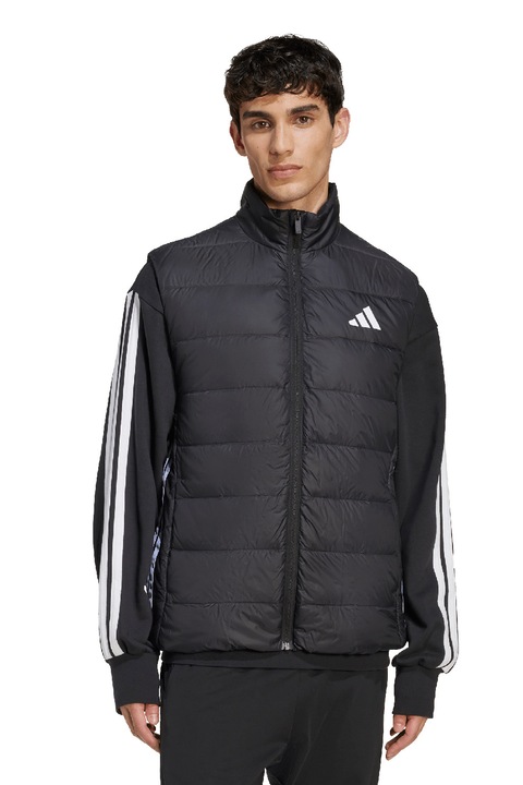 adidas Sportswear, Pihével bélelt mellény középmagas gallérral, Fekete, XL