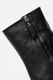 VIC MATIÉ, Botine din piele cu talpa wedge, Negru