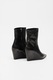 VIC MATIÉ, Botine din piele cu talpa wedge, Negru