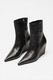 VIC MATIÉ, Botine din piele cu talpa wedge, Negru