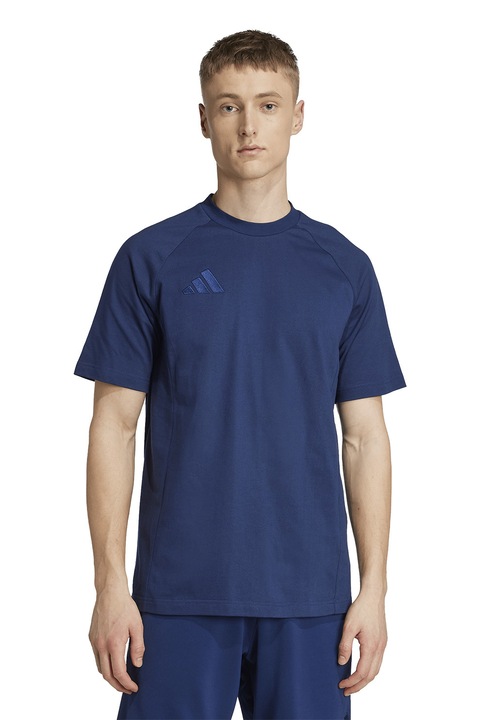 adidas Performance, Памучна футболна тениска Tiro25, Тъмносин, 2XL