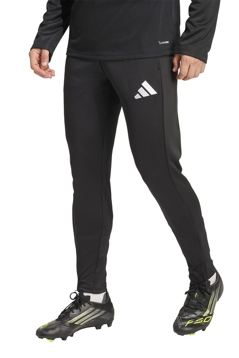 adidas Performance, Pantaloni slim fit pentru fotbal, Alb/Negru