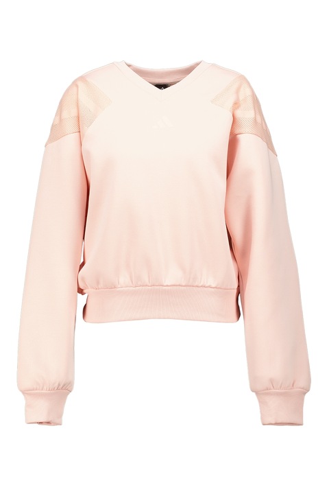 adidas Sportswear, Bluza de trening cu croiala lejera Future Icons, Roz somon