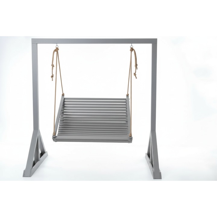 Двойна люлка Lemnart SD2 за възрастни – ръчна изработка, cив цвят (без стойка)